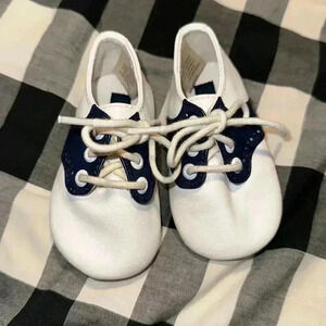 Janie and Jack baby saddle crib shoes